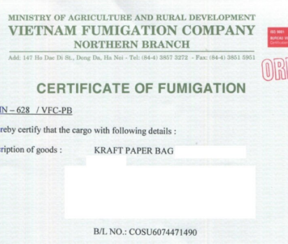 Vì sao phải hun trùng hàng hóa gửi hàng đi nước ngoài?